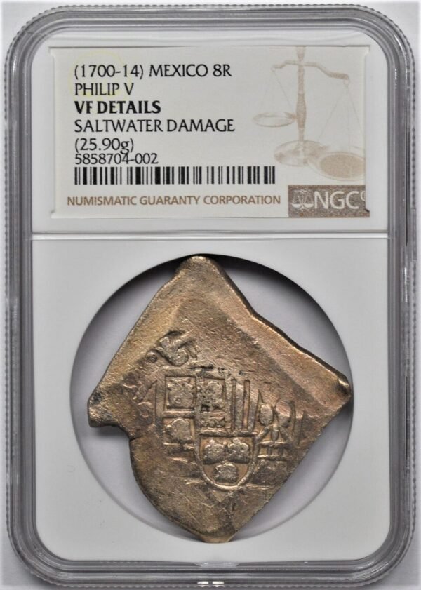 1700 14 MEXICO 8R REALES PHILIP V NGC VF DETAILS 2590g 133535539236