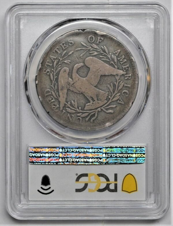 1795 2 LEAVES FLOWING HAIR SILVER DOLLAR S1 PCGS G04 203874642133 2
