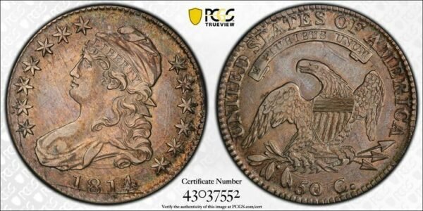18143 CAPPED BUST HALF DOLLAR 50C OVERTON 101A PCGS XF45 203795288935