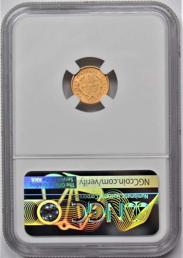 1853 LIBERTY HEAD GOLD DOLLAR G1 NGC MS 62 133772383617 2