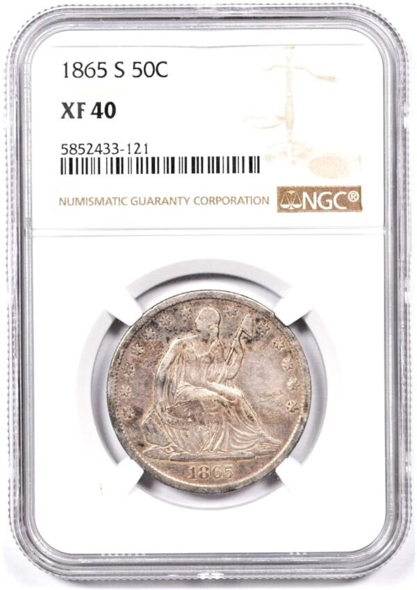 1865 S SEATED LIBERTY OBV