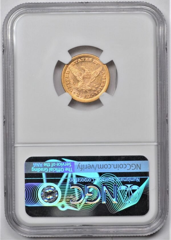 1891 DOUBLED DIE REVERSE GOLD 250 LIBERTY QUARTER EAGLE NGC MS 62 CAC 134031134002 2