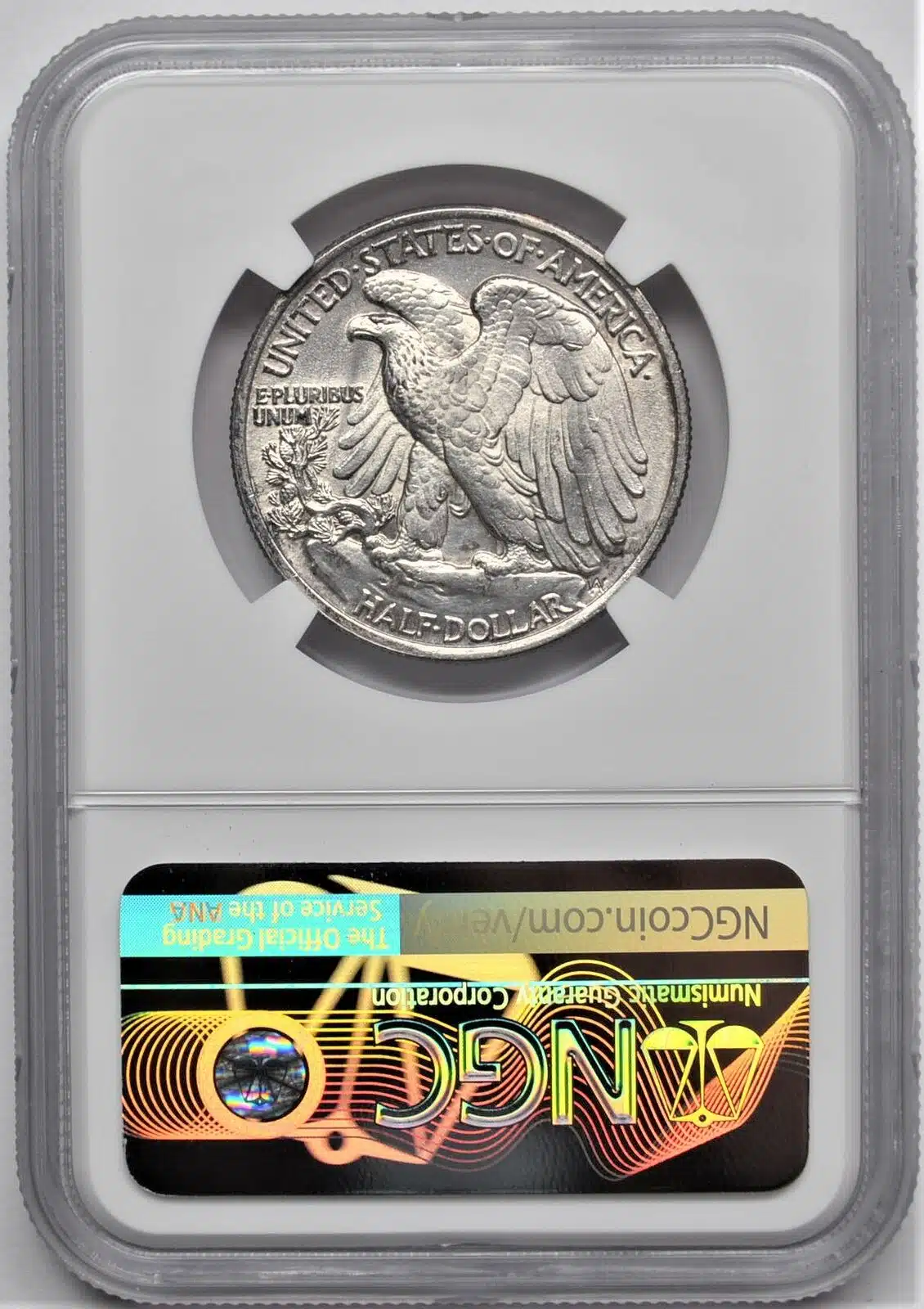 1920 WALKING LIBERTY HALF DOLLAR 50C NGC UNC DETAILS - Image 3
