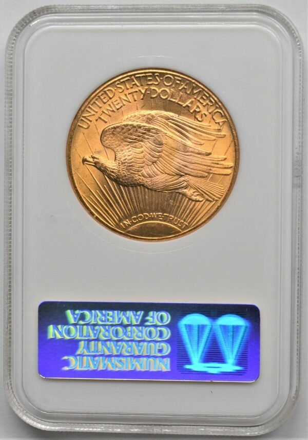 1928 ST GAUDENS 20 DOUBLE EAGLE NGC MS 64 CAC OLD FAT HOLDER 373436786437 2