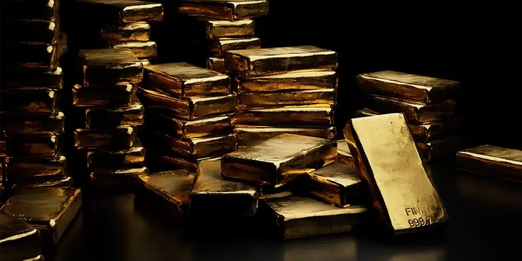 How to Invest in gold - stacks of gold bars